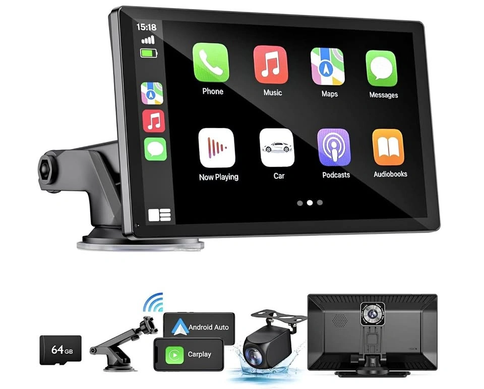 HAUXIY Wireless Apple Carplay Screen - Brand New