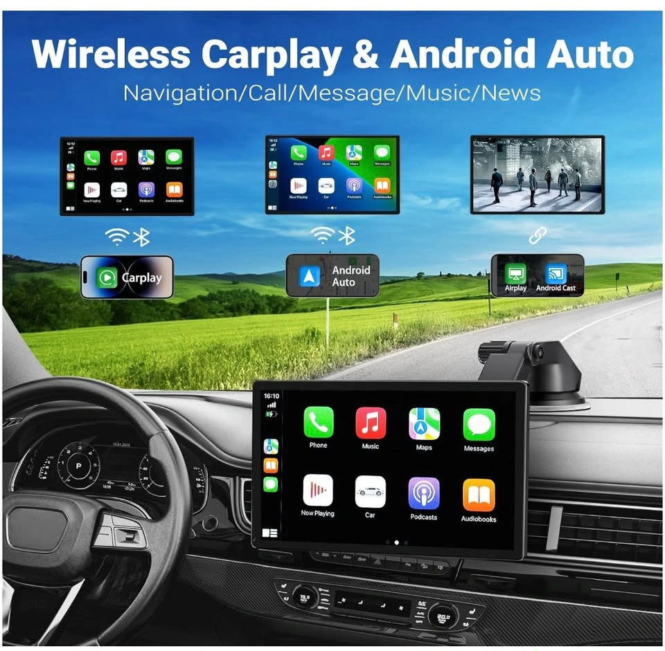 HAUXIY Wireless Apple Carplay Screen - Brand New - photo 2