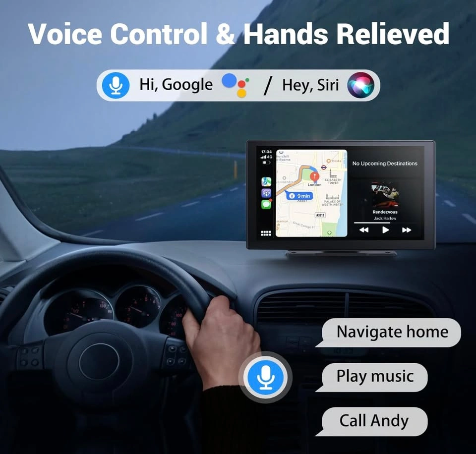 HAUXIY Wireless Apple Carplay Screen - Brand New - photo 3
