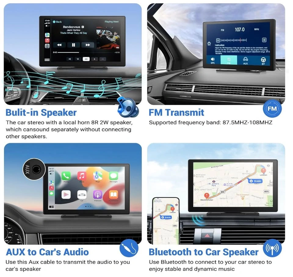 HAUXIY Wireless Apple Carplay Screen - Brand New - photo 4