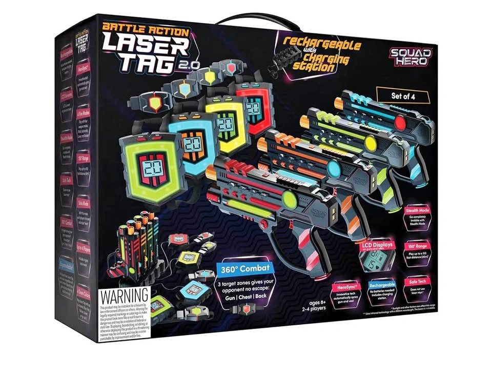 Squad Hero Rechargeable Laser Tag 360° Sensors
