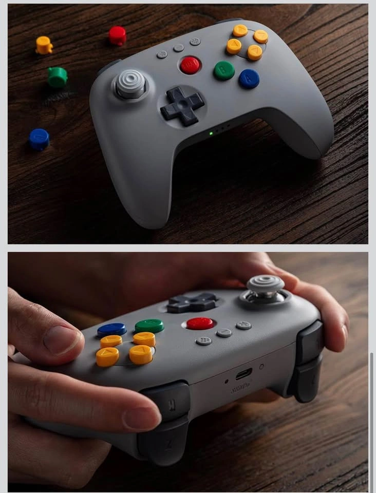 8BitDo 64 Bluetooth Controller (Grey) - photo 3