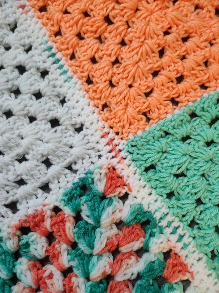 Handmade Crochet Granny Square Blanket - photo 4