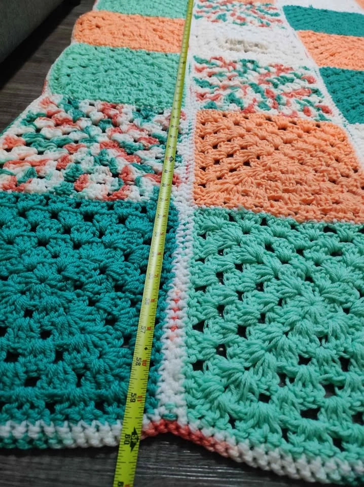 Handmade Crochet Granny Square Blanket - photo 5