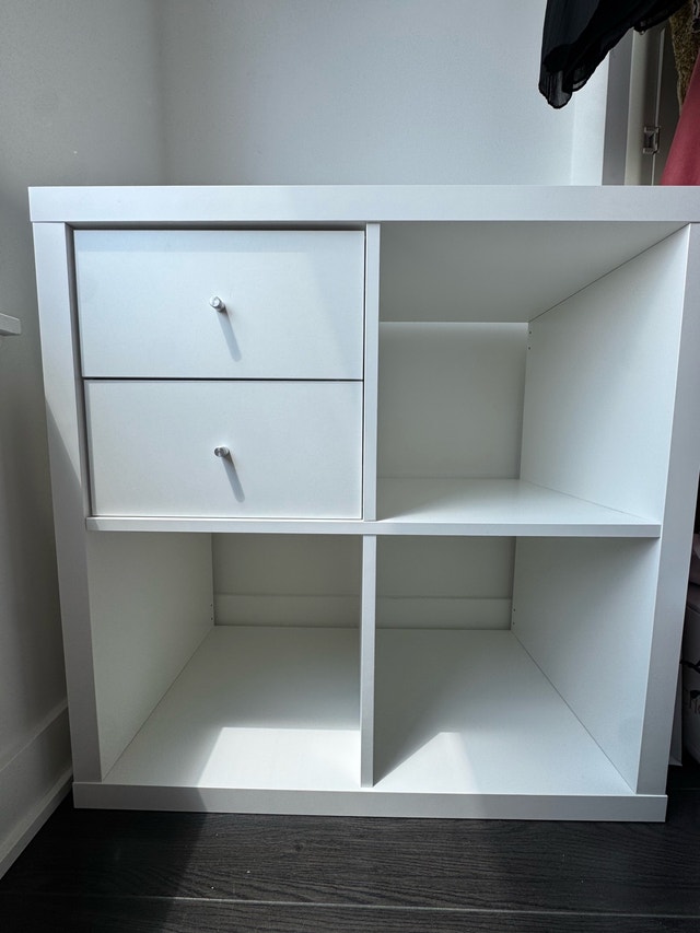 IKEA Kallax shelf with drawers