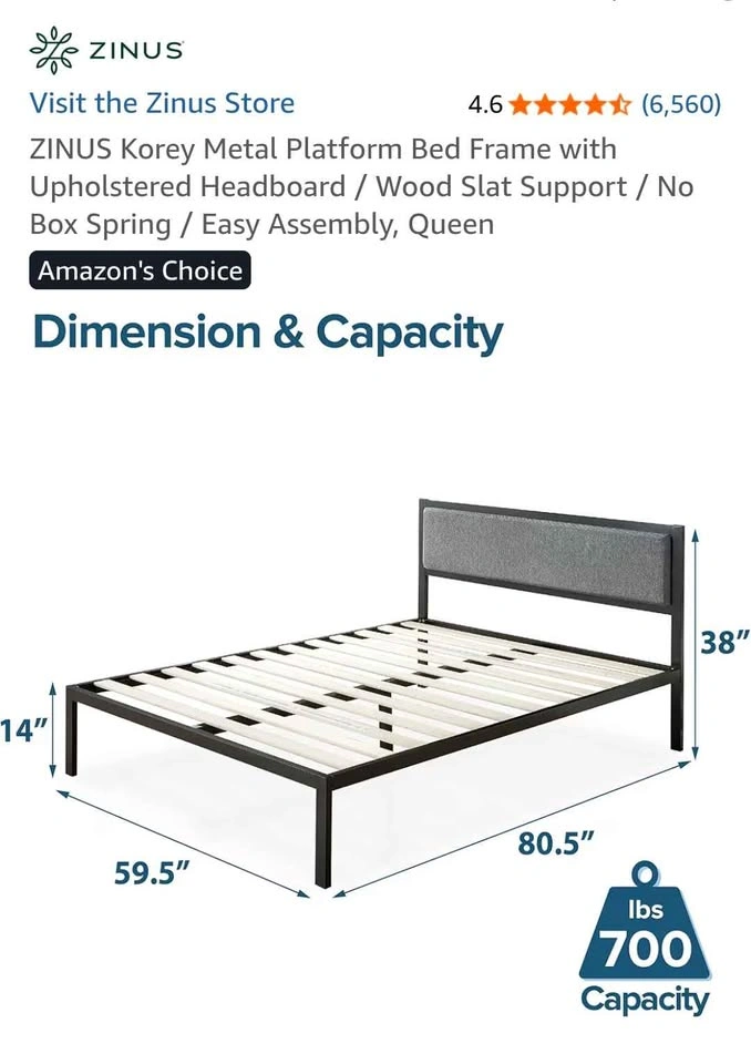 Queen size bed frame - photo 2