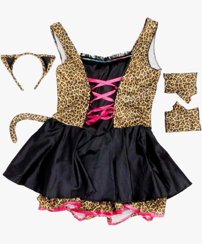 New Adult Leopard Flirty Feline Costume LARGE - photo 2