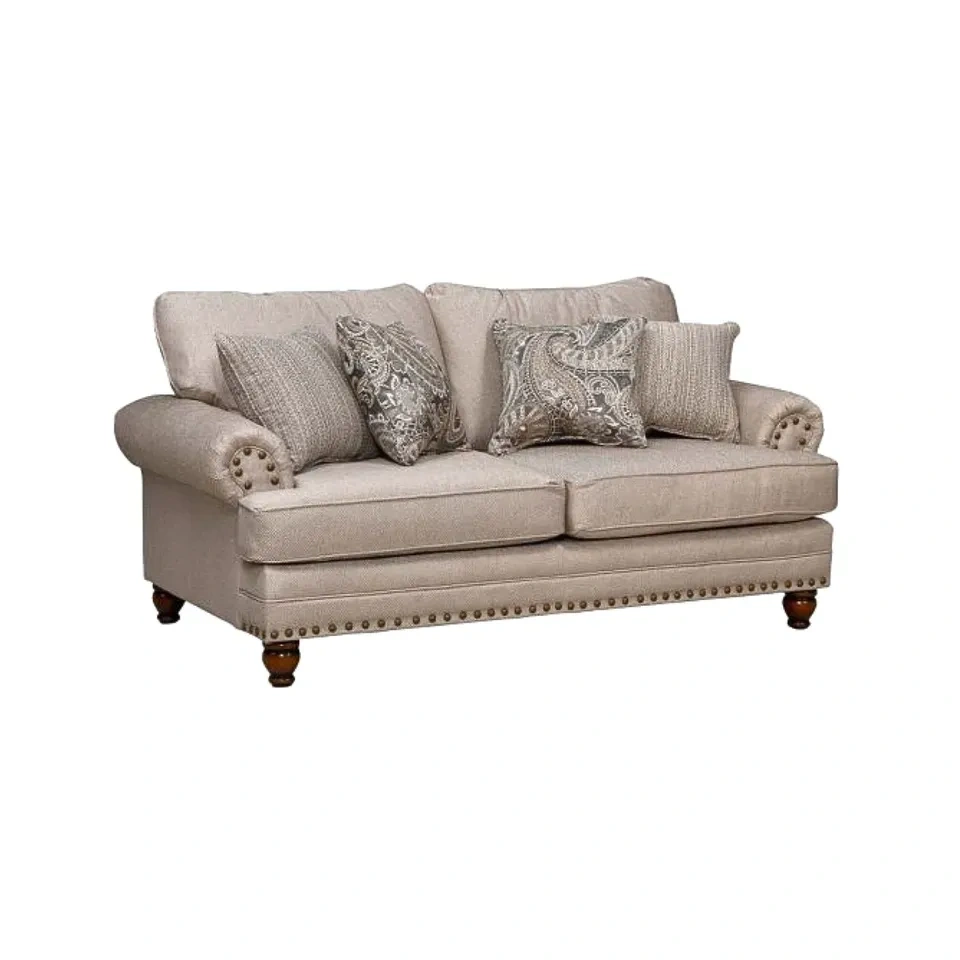 Freda Upholstered Sofa Set | Three Posts™ | Beige | Must Go! - photo 5