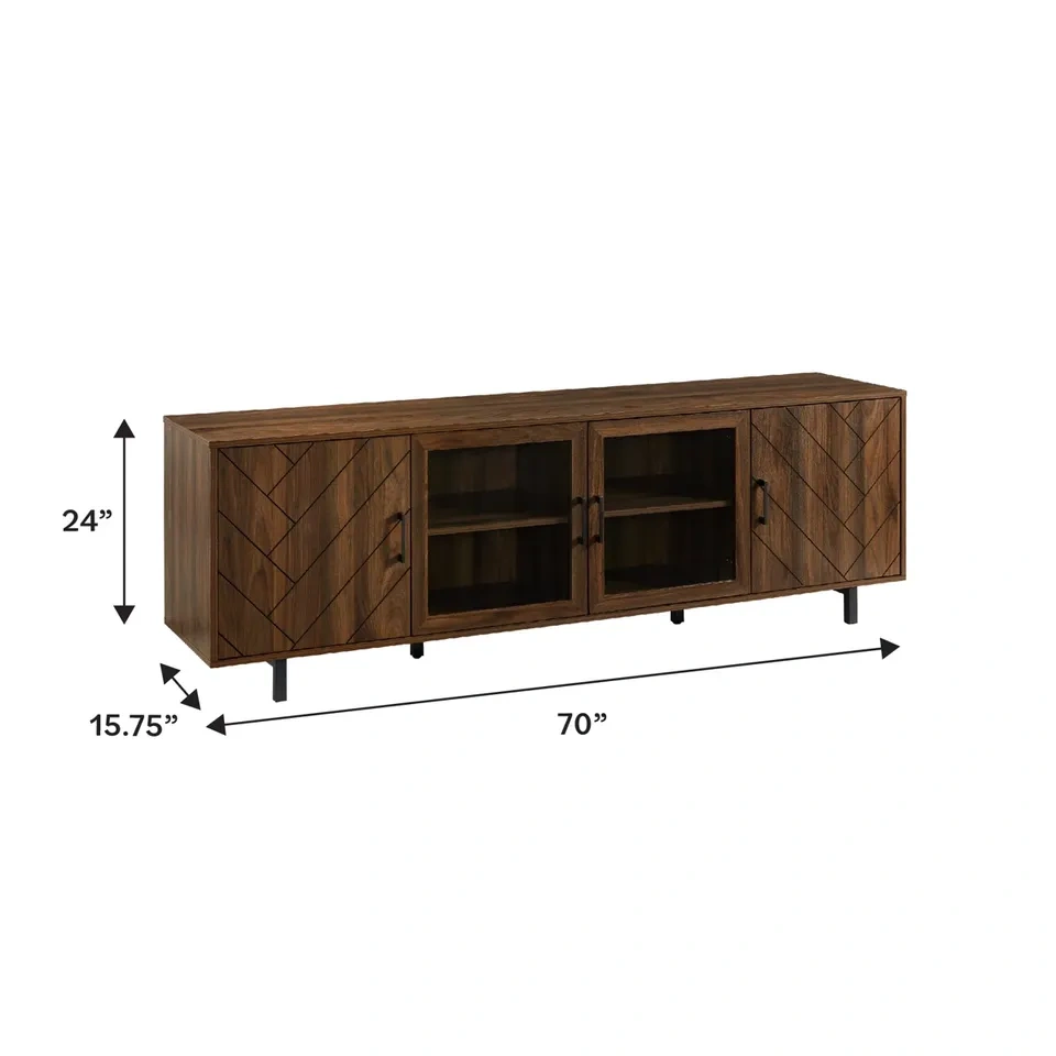 TV Console 70" 4-Door TV Stand for TVs up to 80"