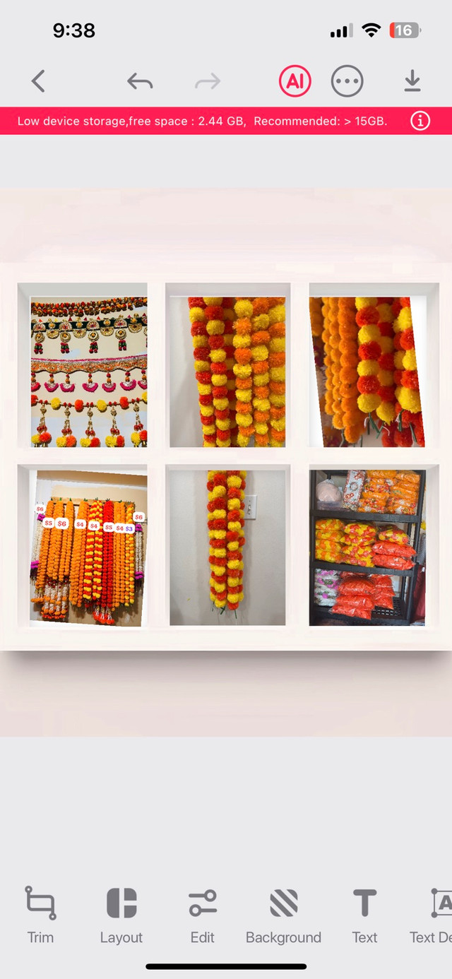 Festival/ event decoration garland