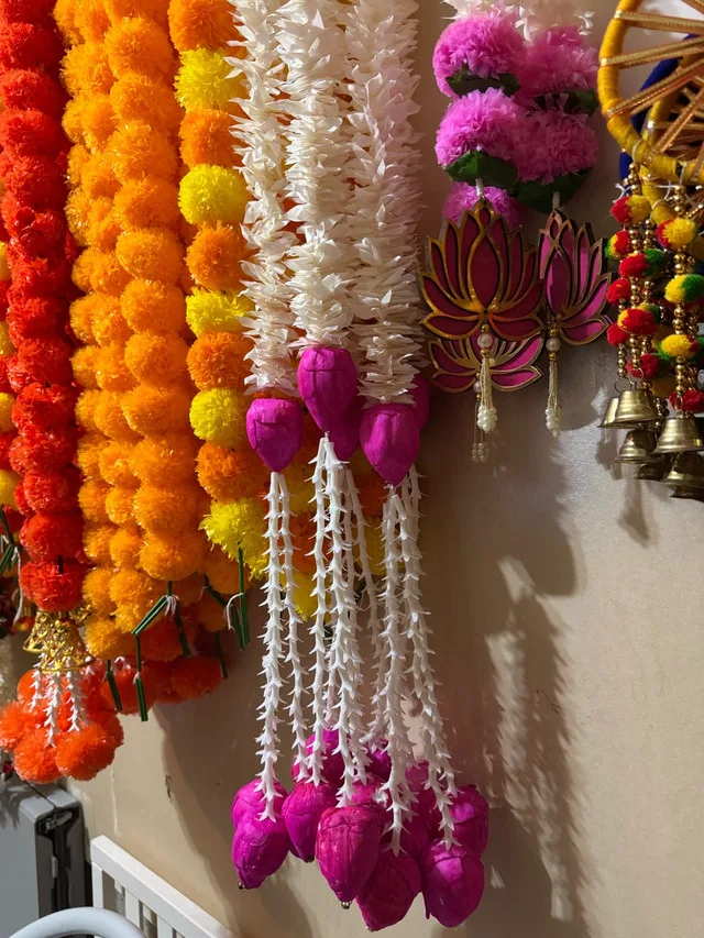 Marigold artificial garland festival decor thumbnail
