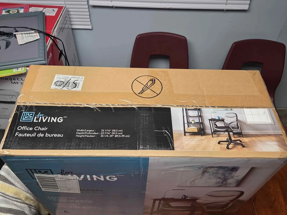 For Living Faux Leather Height Adjustable Office Chair - photo 2