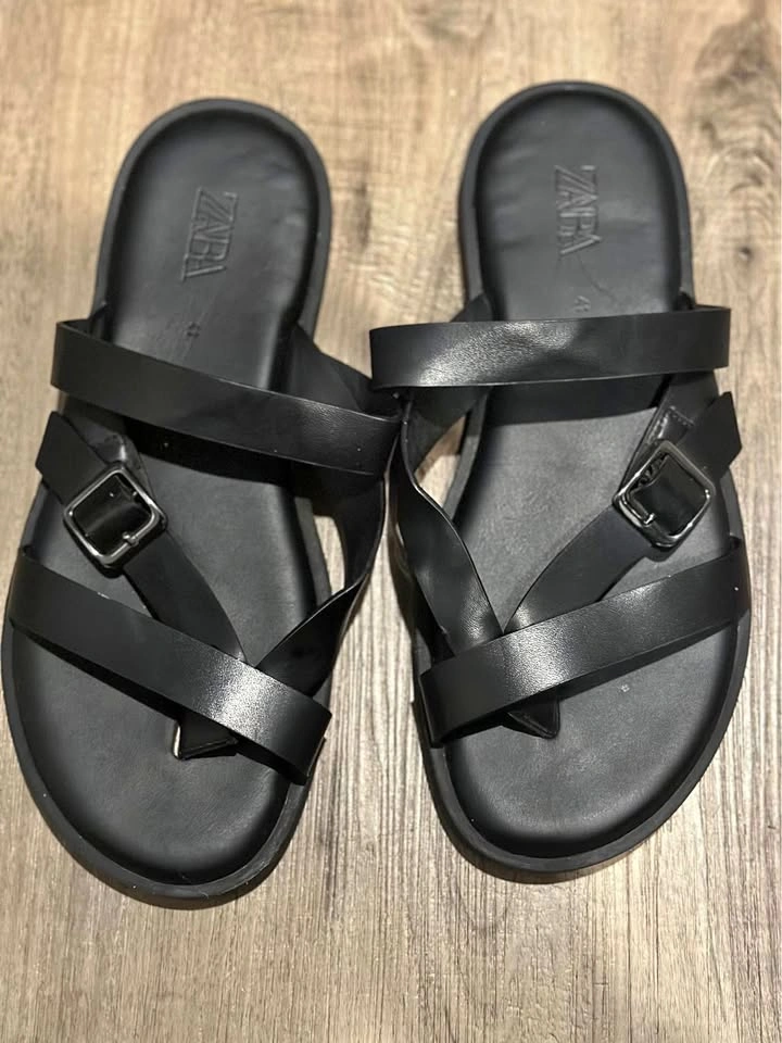 Used Men's Zara Palm Slippers - Size 41
