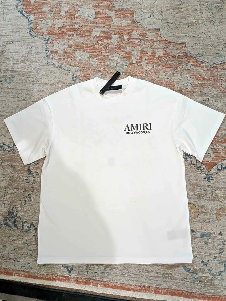 White amiri tee