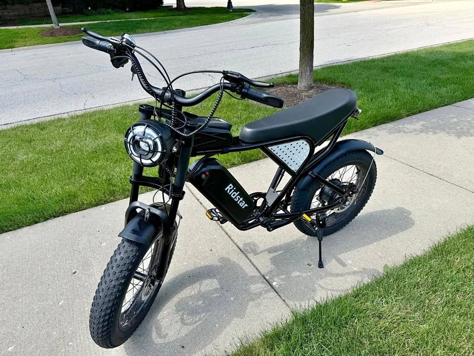 2026 Ridstar 1500W Fat Tire Ebike - 53 Miles + Extras