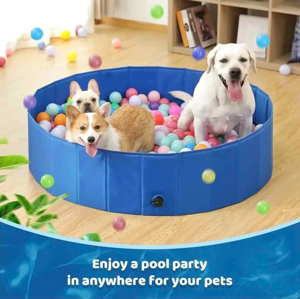 Foldable Dog Pool - Heavy Duty PVC Pet Swimming Pool - photo 3
