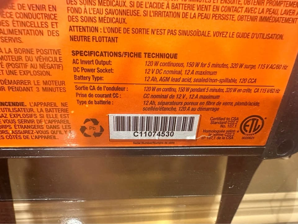 MotoMaster Eliminator PowerBox (As-Is / Dead Battery) - photo 5