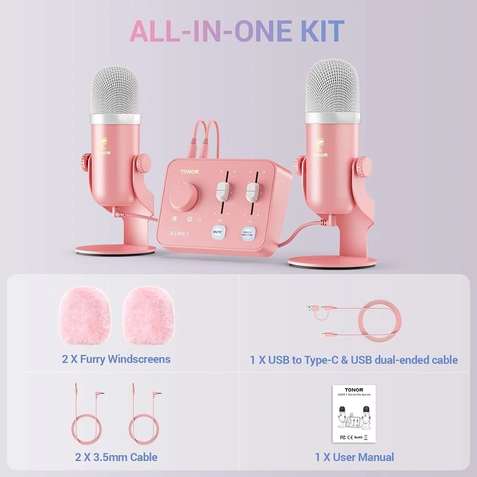 TONOR 192kHZ ASMR Equipment Bundle with Audio Interface - photo 2