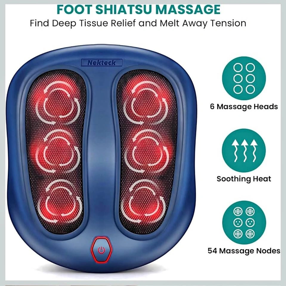 Nekteck Shiatsu Heated Electric Foot Massager