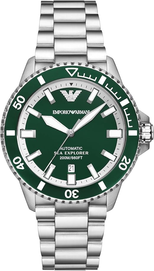 Armani Men's Sea Explorer Elite Automatic Stainless Steel Watch