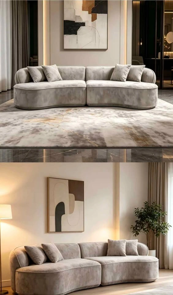 Modular Curved Modern Luxury Sofa - photo 2