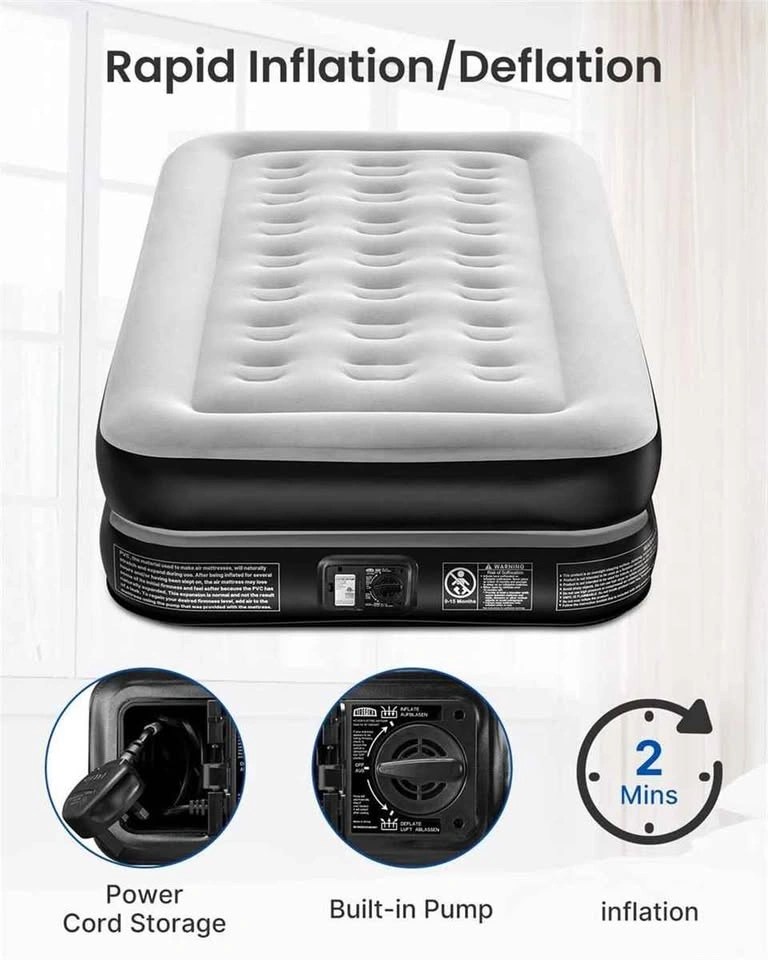 Airefina Inflatable Air Mattress with Built-in Pump - photo 3
