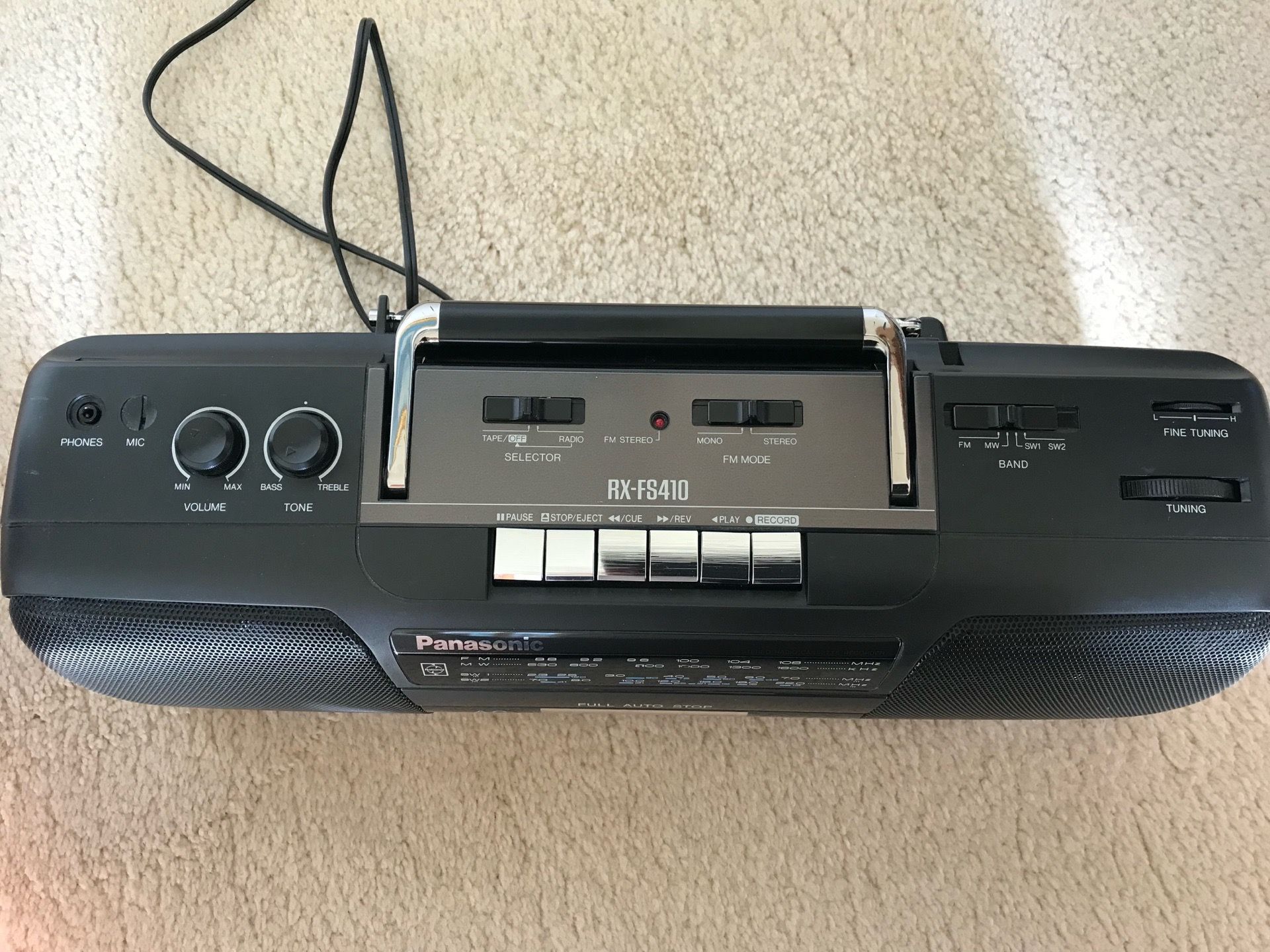 PANASONIC RX-FS STEREO BOOMBOX - photo 2