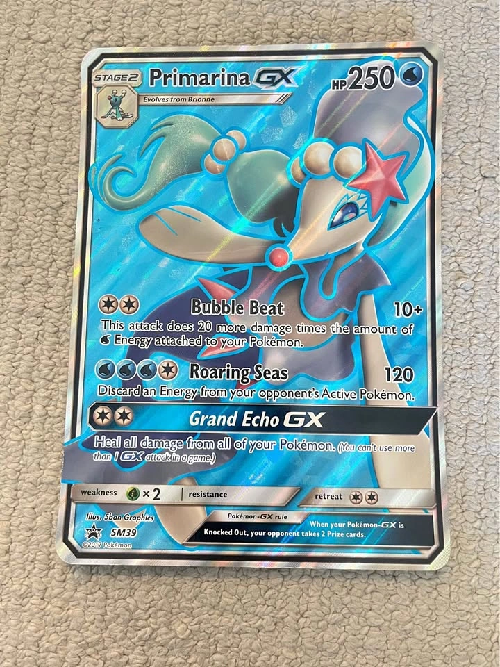 Primarina GX SM39 Jumbo Pokemon