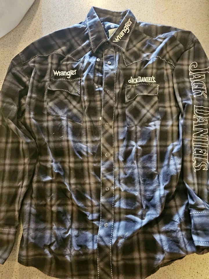 Wrangler x Jack Daniel's Western Pearl Snap Shirt