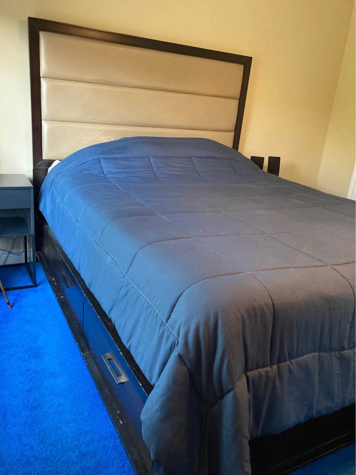 Queen bed set with drawers - photo 3