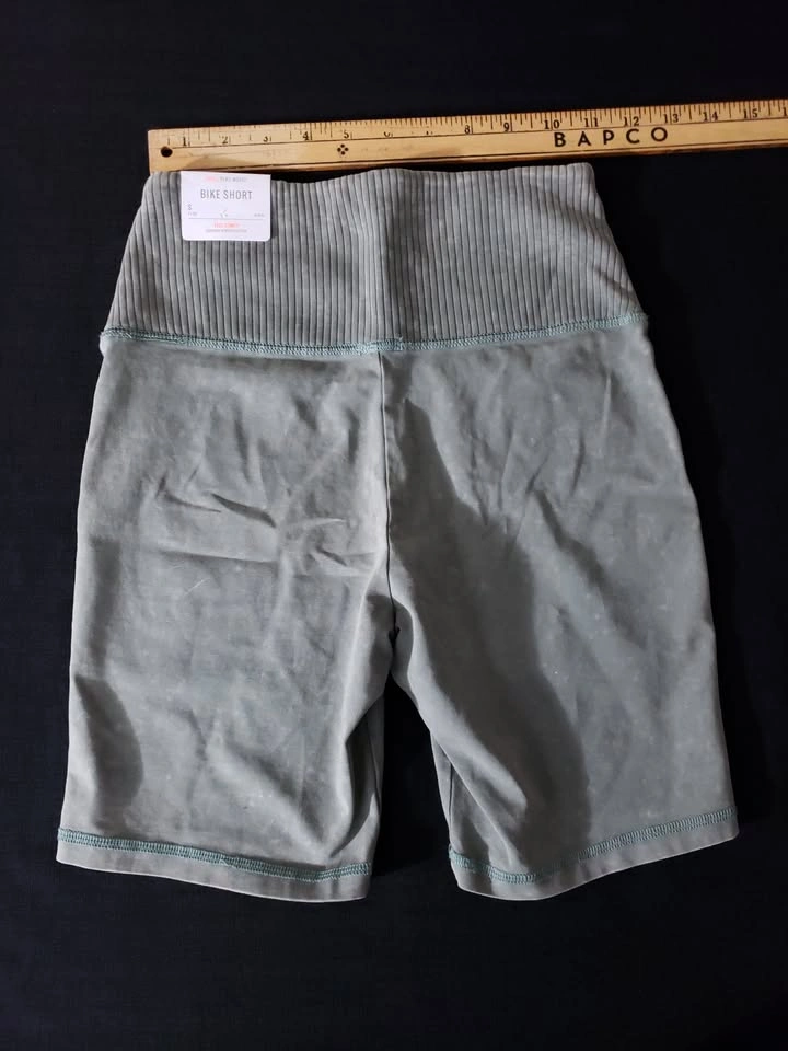 New Aerie Chill Play Move Hi-Rise Ribbed Pocket Bike Shorts (S) - photo 2