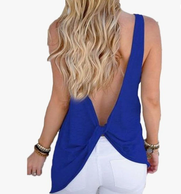 New! Famulily Open Back Knotted Tank Top (M) - photo 5