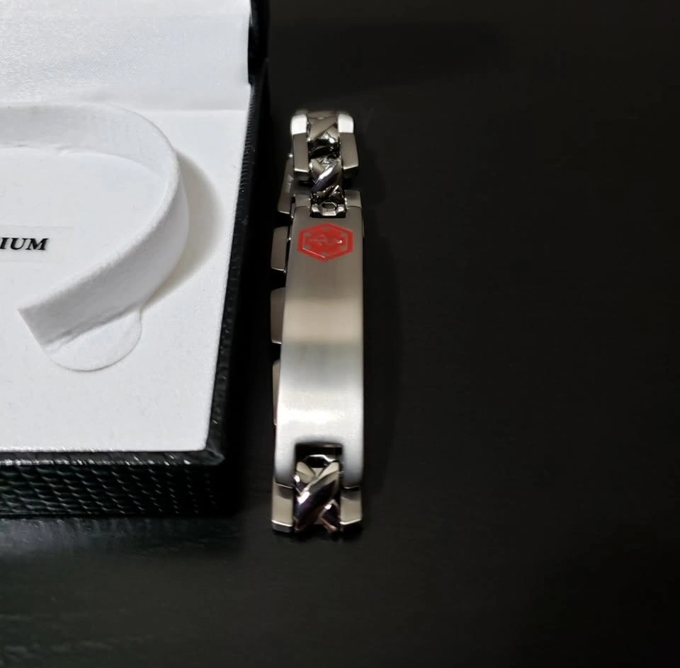 NEW! Titanium Alpine Medical Alert ID Bracelet - photo 2