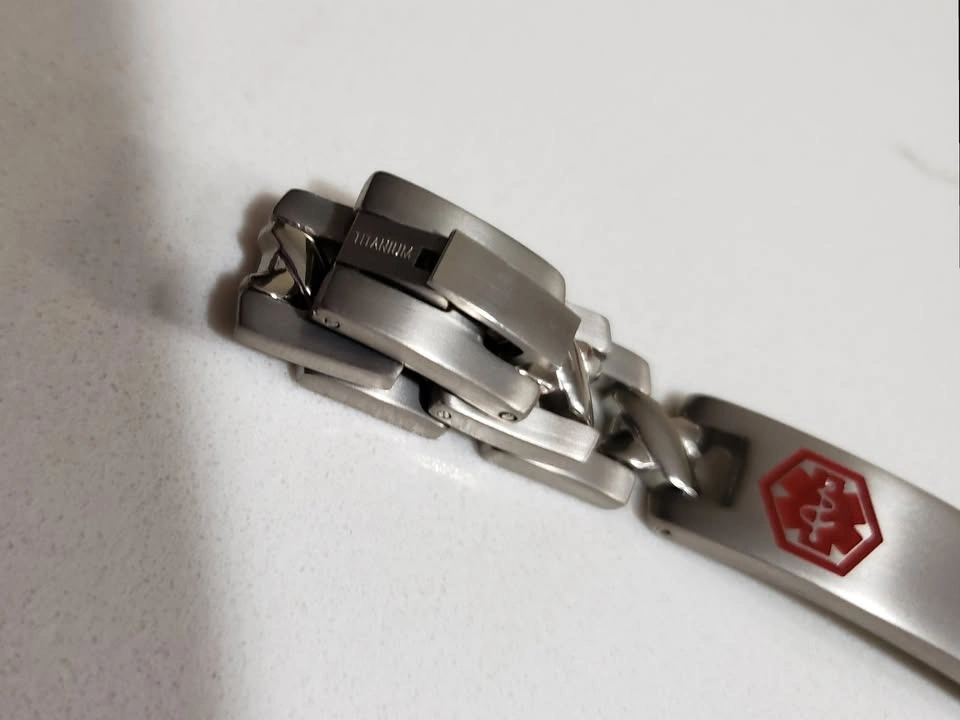 NEW! Titanium Alpine Medical Alert ID Bracelet - photo 4