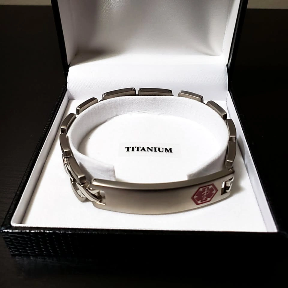 NEW! Titanium Alpine Medical Alert ID Bracelet - photo 5