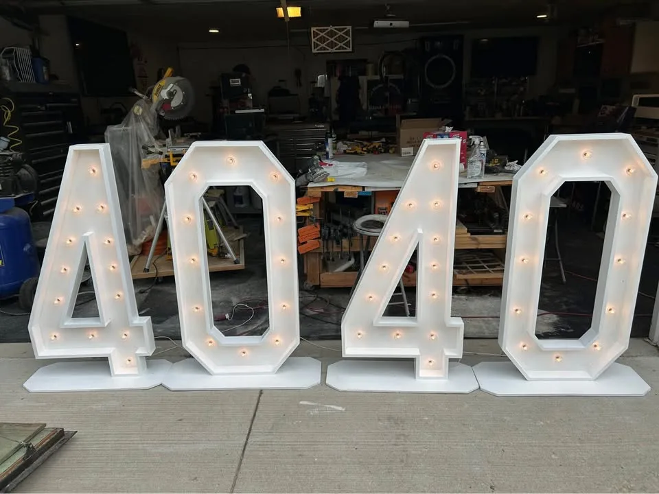4ft marquee letters/numbers $60 rental per unit image indicator(3)