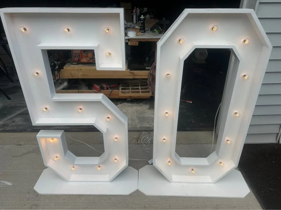 4ft marquee letters/numbers $60 rental per unit image indicator(4)