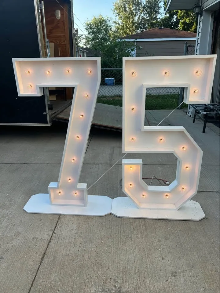 4ft marquee letters/numbers $60 rental per unit image indicator(6)