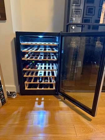 Moving Sale: 45-Bottle Stainless Steel Dual Zone Wine Cooler