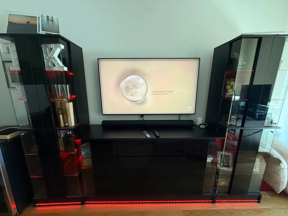 71.1" Modern Entertainment Center with LED Lighting - photo 2
