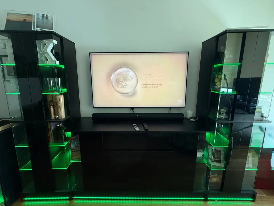 71.1" Modern Entertainment Center with LED Lighting - photo 3