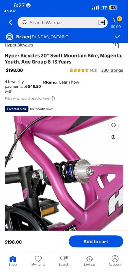 NEW Hyper Bicycles 20” Swift Mountain Bike, Magenta, 8-13Y - photo 3