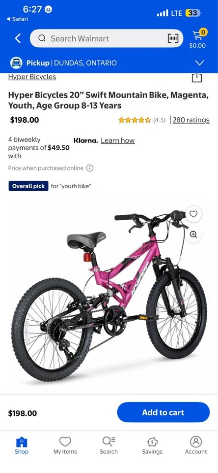NEW Hyper Bicycles 20” Swift Mountain Bike, Magenta, 8-13Y - photo 4