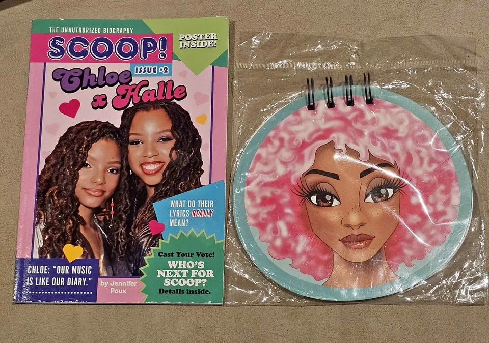 Scoop! Chloe x Halle Biography and Remi Rose Spiral Notebook