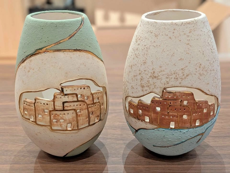 Handcrafted Clay Candle Holders