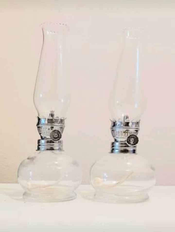 Pair of New Ellipse Oil Lamps