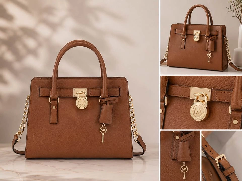 Michael Kors Hamilton Large Saffiano Leather Satchel – Brown - photo 3