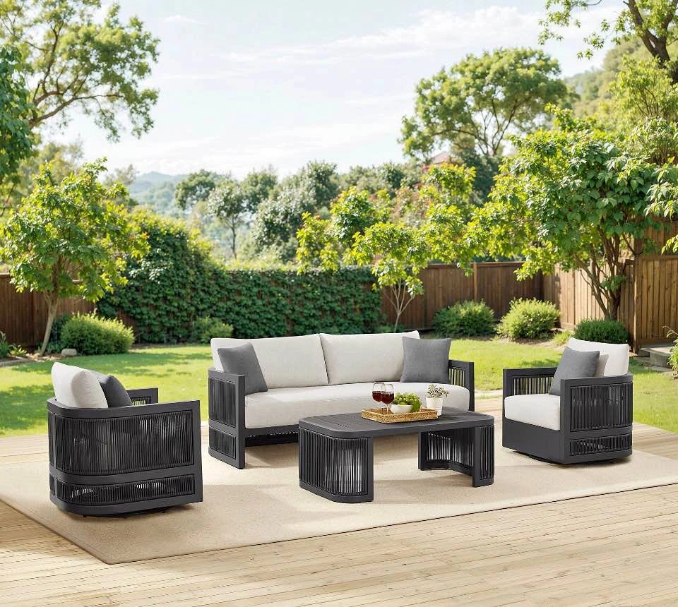 Henredon Annalise 4-Piece Outdoor Patio Seating Set