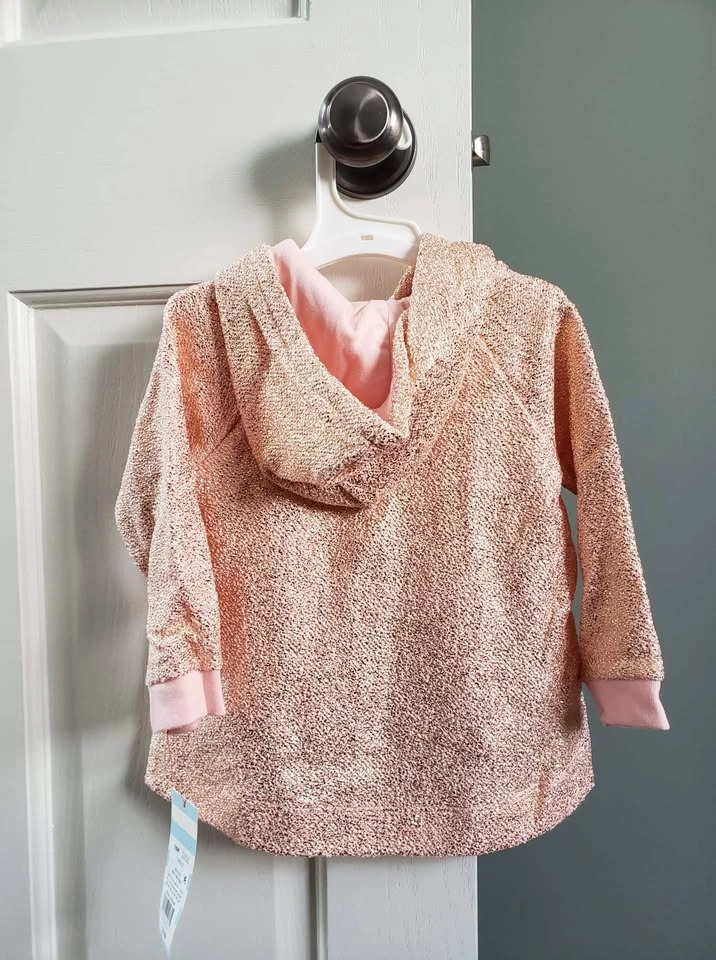 NEW! Girls Pink Gold Hoodie (18M) - photo 2