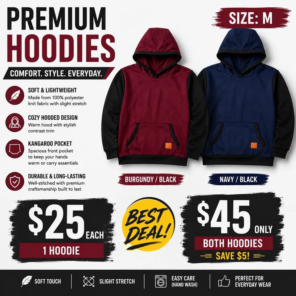 Premium Men’s Hoodie (Size M) - photo 4